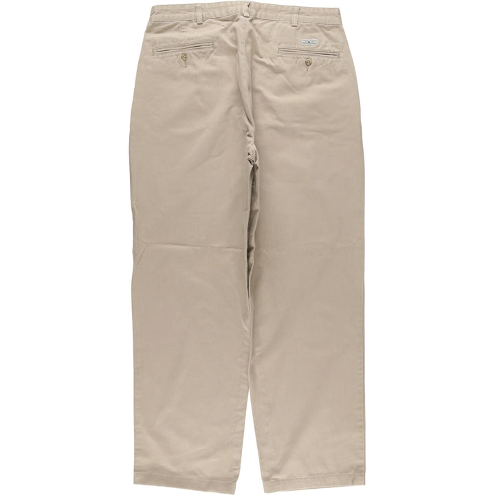 Ralph Lauren POLO RALPH LAUREN Two-pleat chino pants for men, size W34 cotton Beige type Vintage Second Hand