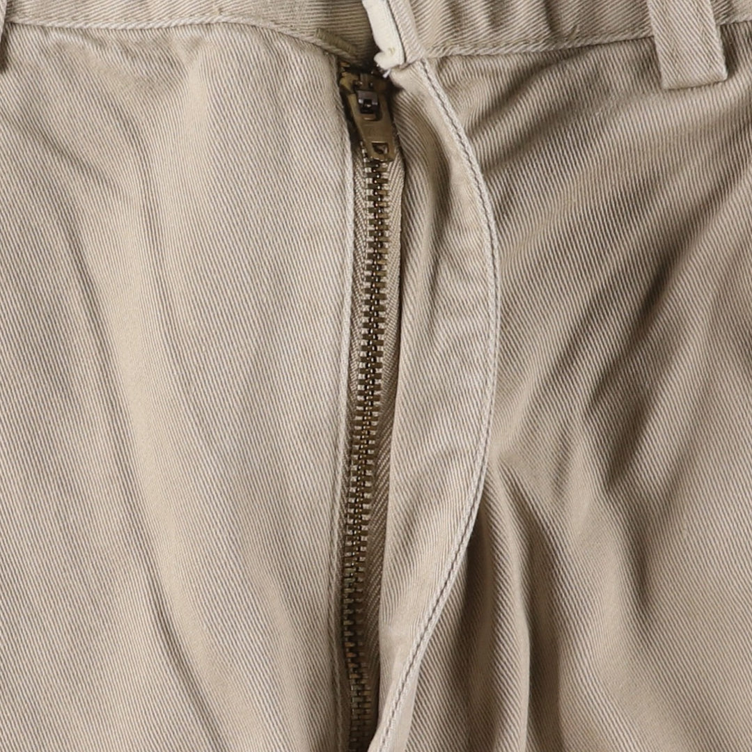 Ralph Lauren POLO RALPH LAUREN Two-pleat chino pants for men, size W34 cotton Beige type Vintage Second Hand