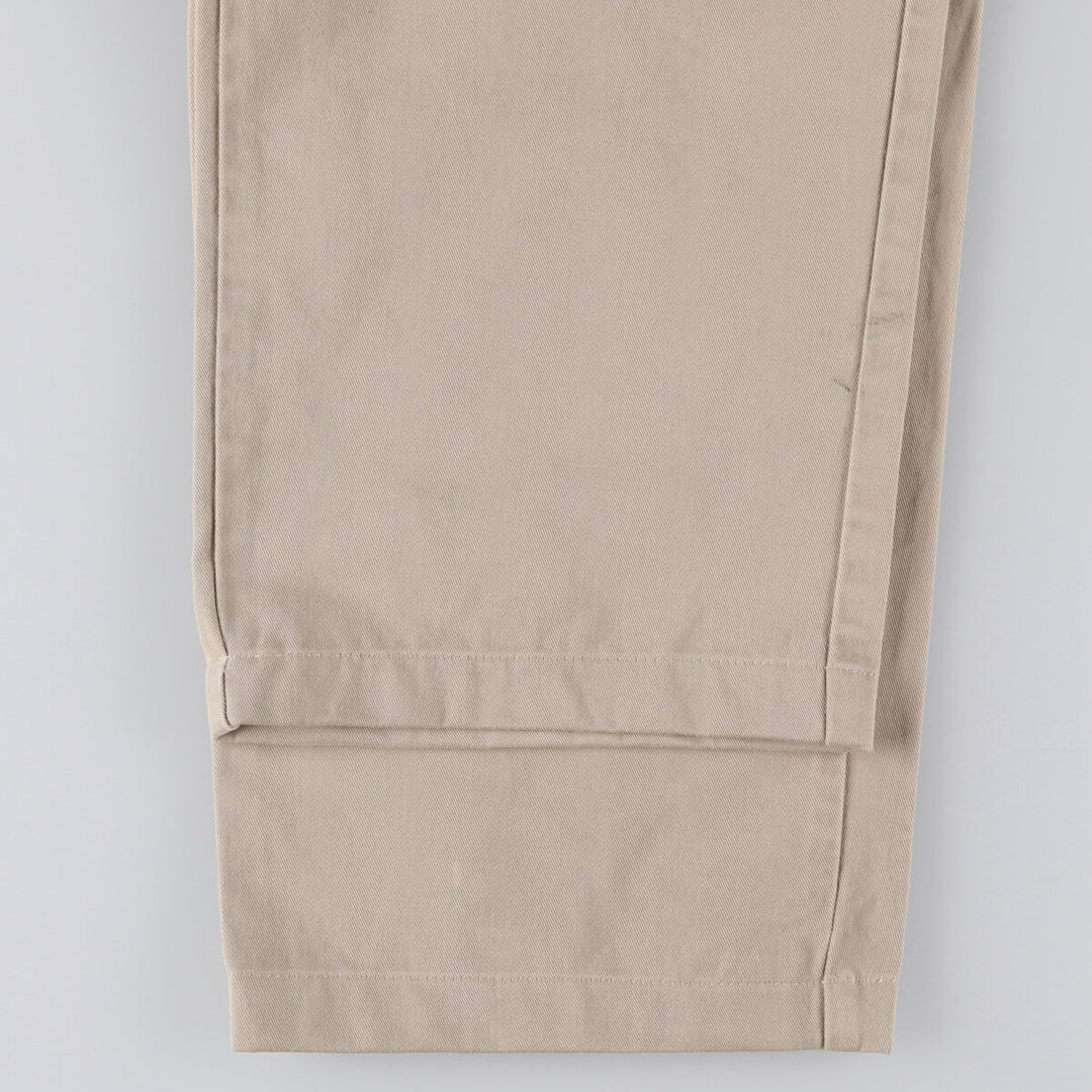 Ralph Lauren POLO RALPH LAUREN Two-pleat chino pants for men, size W34 cotton Beige type Vintage Second Hand