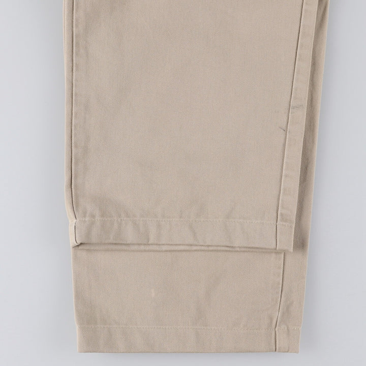Ralph Lauren POLO RALPH LAUREN Two-pleat chino pants for men, size W34 cotton Beige type Vintage Second Hand