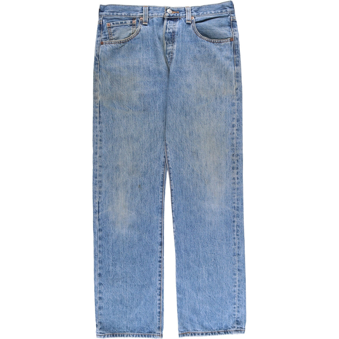 Levi's 501 straight denim pants for men, size W33 cotton blue type Vintage Second Hand