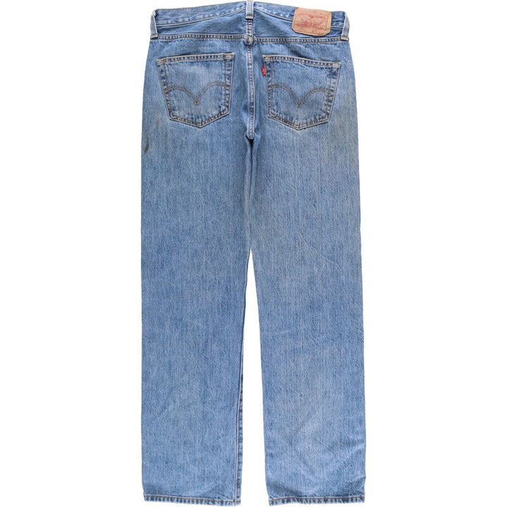 Levi's 501 straight denim pants for men, size W33 cotton blue type Vintage Second Hand
