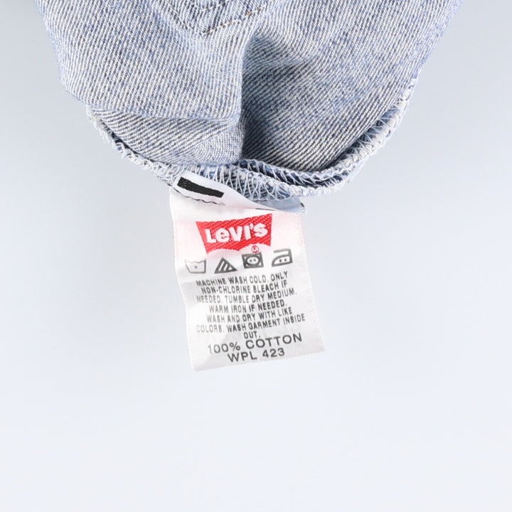 Levi's 501 straight denim pants for men, size W33 cotton blue type Vintage Second Hand