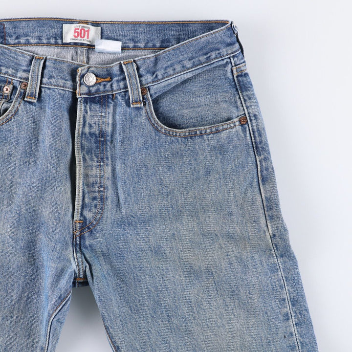 Levi's 501 straight denim pants for men, size W33 cotton blue type Vintage Second Hand