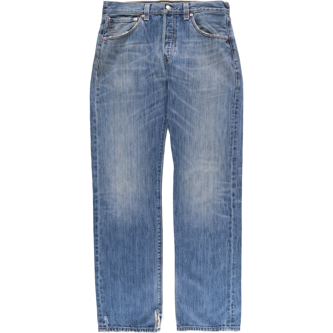 Levi's 501 straight denim pants for men, size W32 cotton blue type Vintage Second Hand