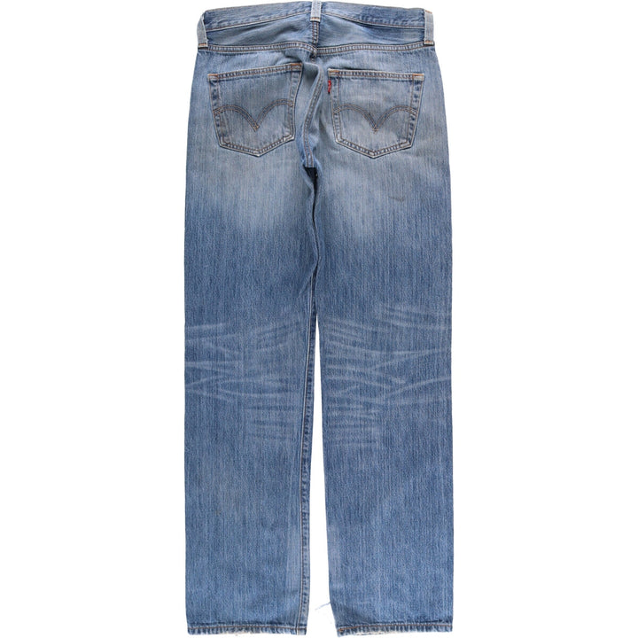 Levi's 501 straight denim pants for men, size W32 cotton blue type Vintage Second Hand