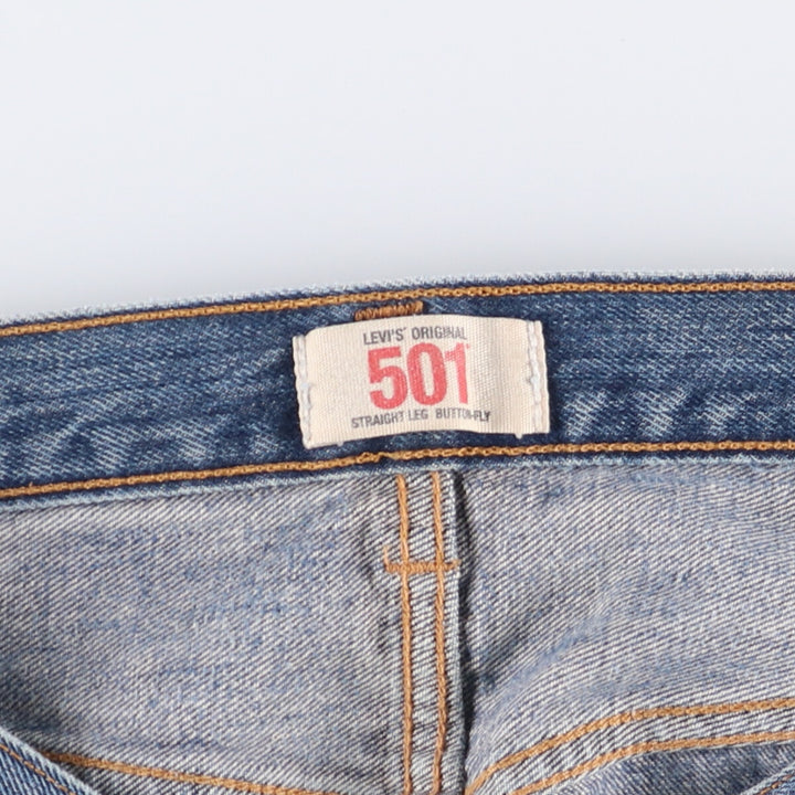 Levi's 501 straight denim pants for men, size W32 cotton blue type Vintage Second Hand