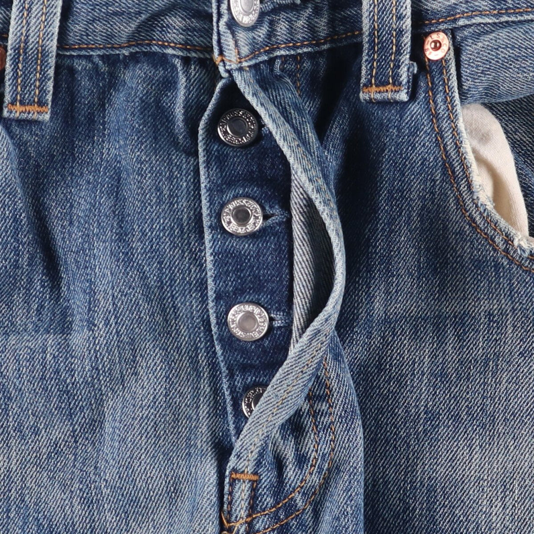 Levi's 501 straight denim pants for men, size W32 cotton blue type Vintage Second Hand