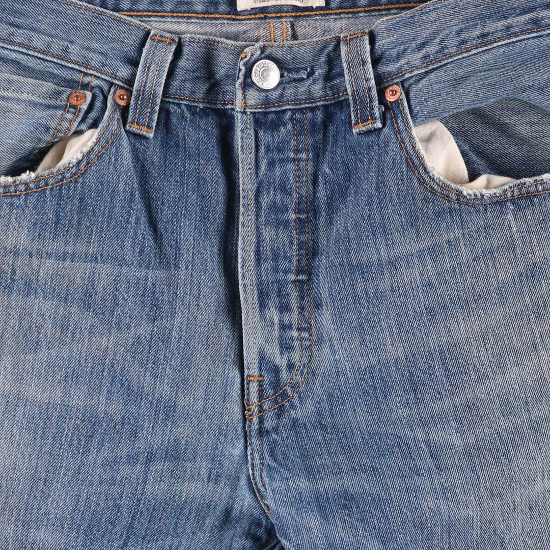 Levi's 501 straight denim pants for men, size W32 cotton blue type Vintage Second Hand
