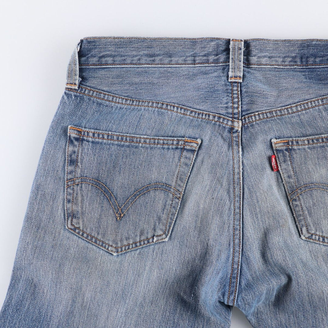Levi's 501 straight denim pants for men, size W32 cotton blue type Vintage Second Hand