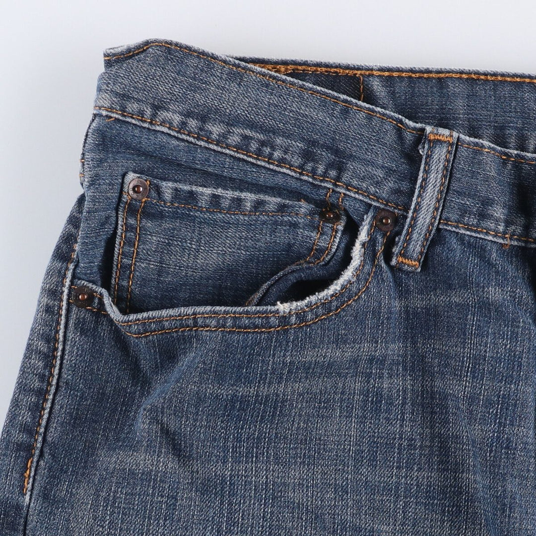 Levi's 505 tapered denim pants for men, size w36 cotton blue type Vintage Second Hand