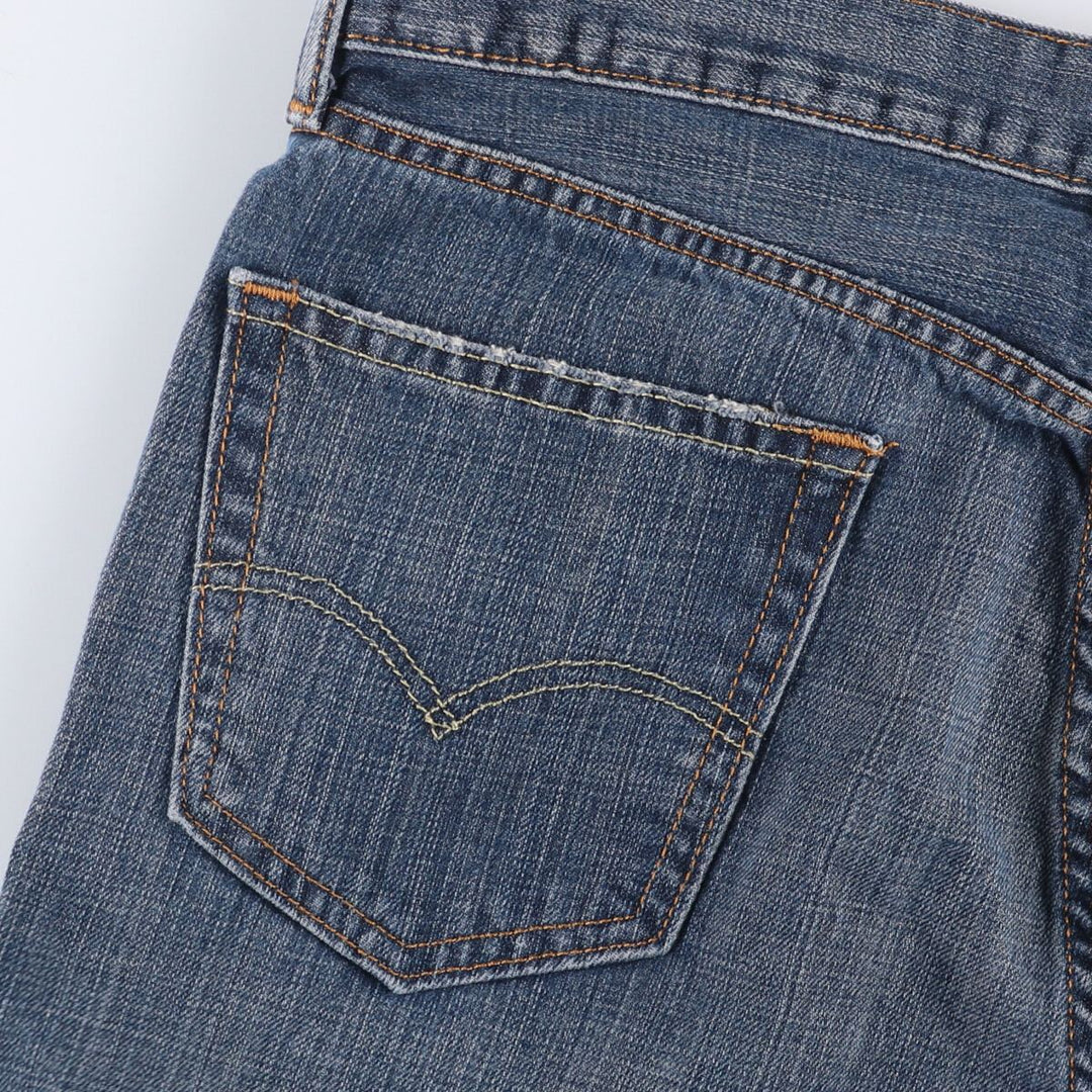 Levi's 505 tapered denim pants for men, size w36 cotton blue type Vintage Second Hand