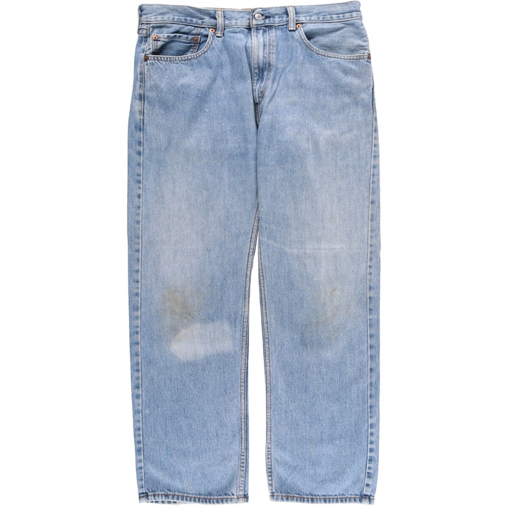 Levi's 505 REGULAR FIT tapered denim pants for men, size w36 cotton blue type Vintage Second Hand