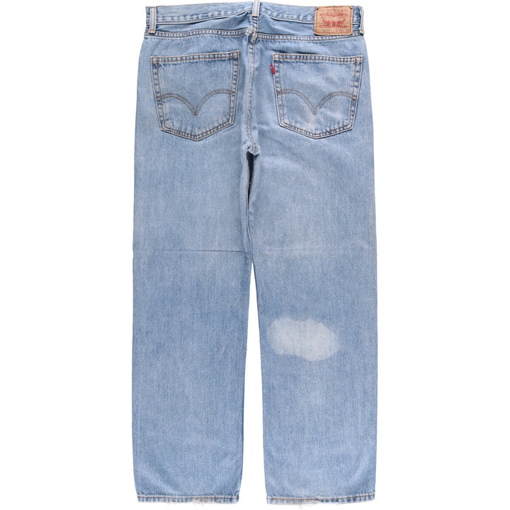 Levi's 505 REGULAR FIT tapered denim pants for men, size w36 cotton blue type Vintage Second Hand