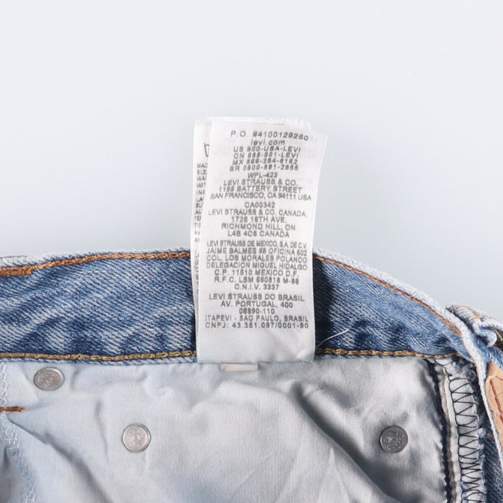 Levi's 505 REGULAR FIT tapered denim pants for men, size w36 cotton blue type Vintage Second Hand