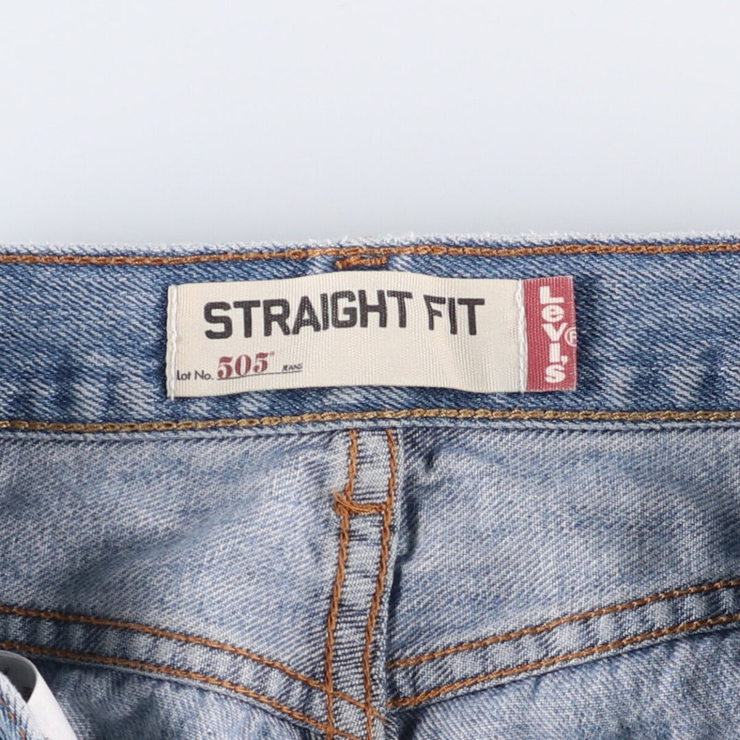 Levi's 505 REGULAR FIT tapered denim pants for men, size w36 cotton blue type Vintage Second Hand