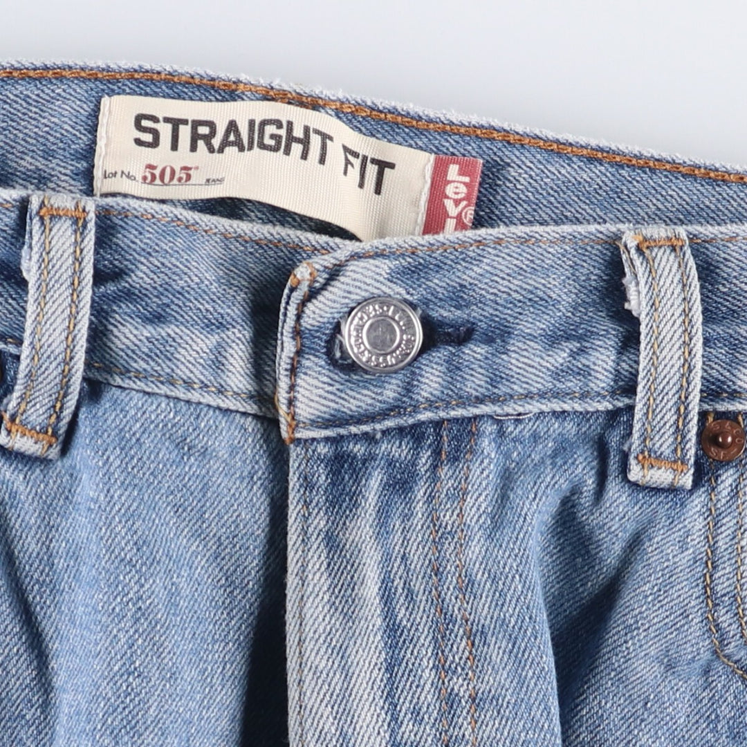 Levi's 505 REGULAR FIT tapered denim pants for men, size w36 cotton blue type Vintage Second Hand