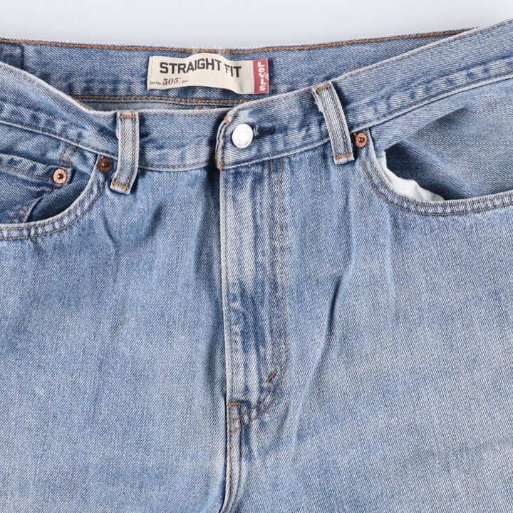 Levi's 505 REGULAR FIT tapered denim pants for men, size w36 cotton blue type Vintage Second Hand