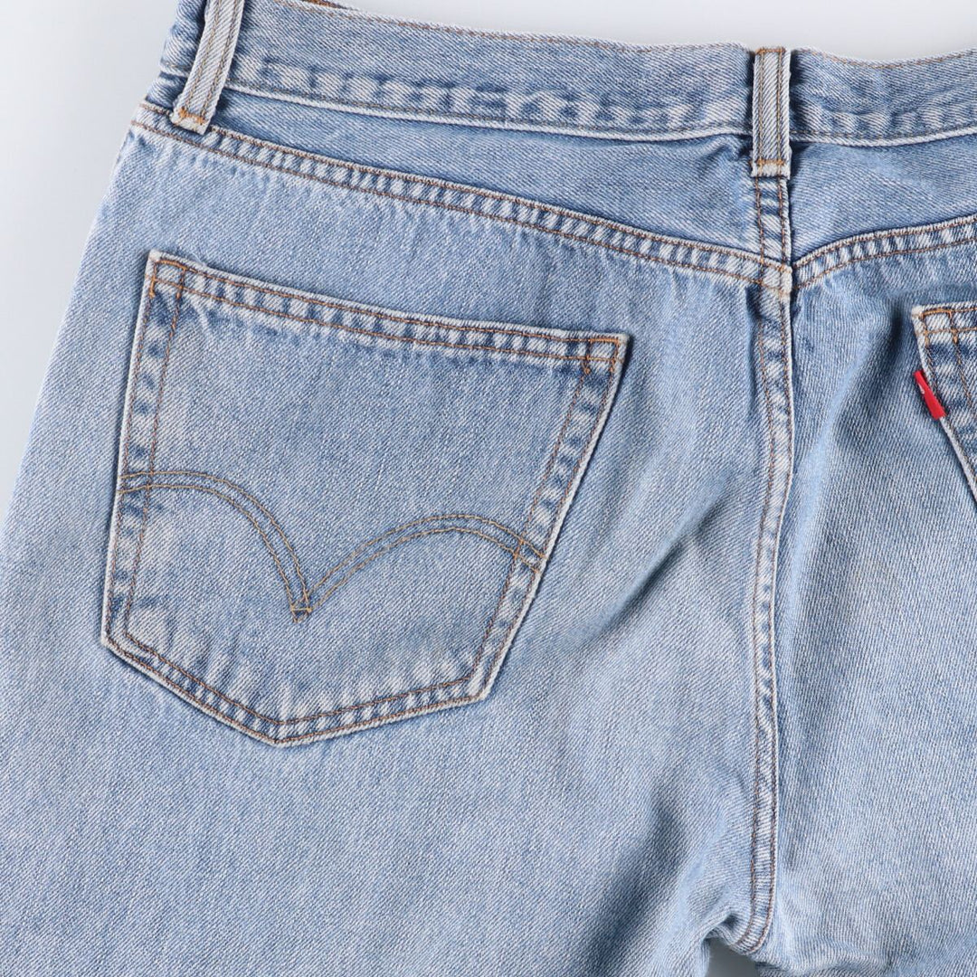 Levi's 505 REGULAR FIT tapered denim pants for men, size w36 cotton blue type Vintage Second Hand