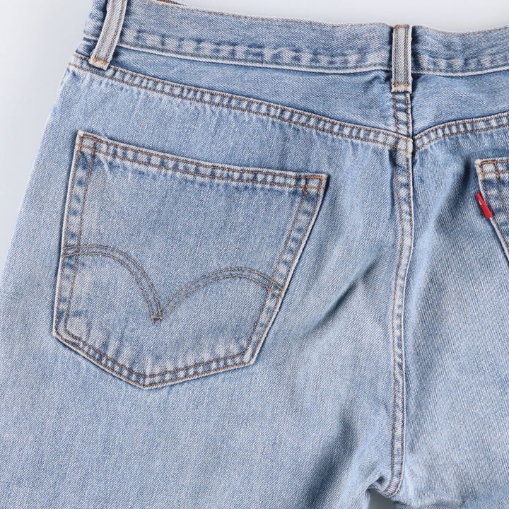 Levi's 505 REGULAR FIT tapered denim pants for men, size w36 cotton blue type Vintage Second Hand