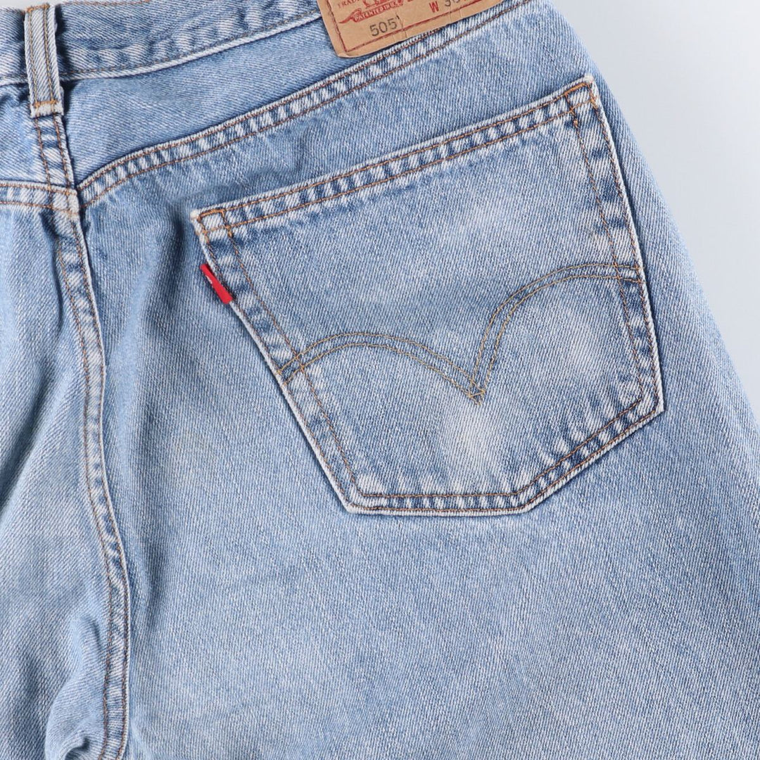 Levi's 505 REGULAR FIT tapered denim pants for men, size w36 cotton blue type Vintage Second Hand