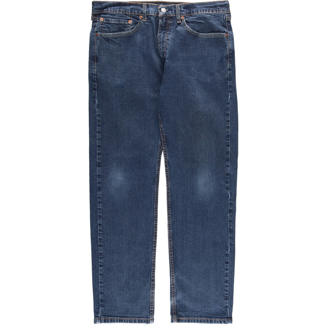 Levi's 505 tapered denim pants for men, size w37 cotton navy blue type Vintage Second Hand
