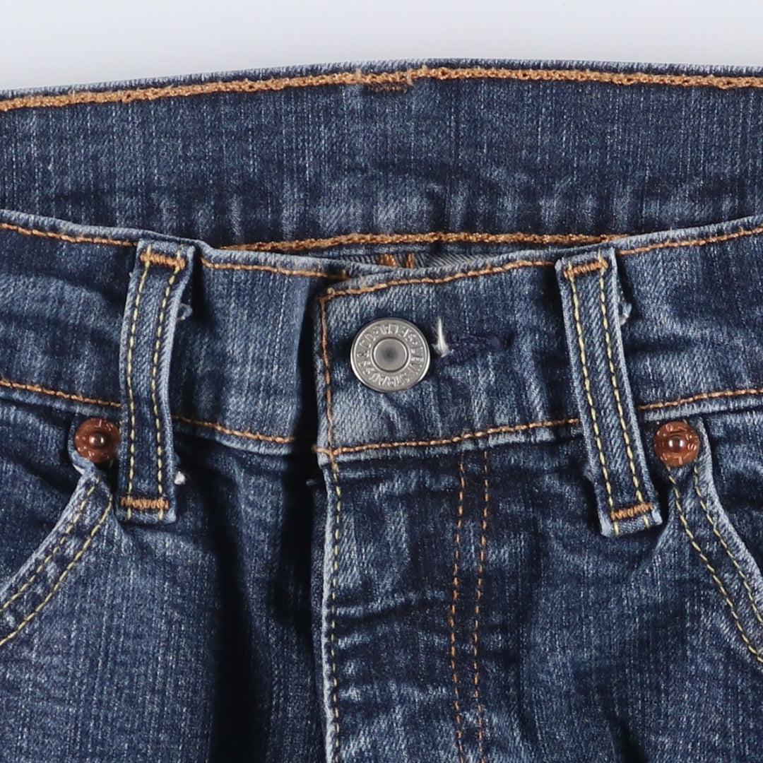 Levi's 505 tapered denim pants for men, size w37 cotton navy blue type Vintage Second Hand
