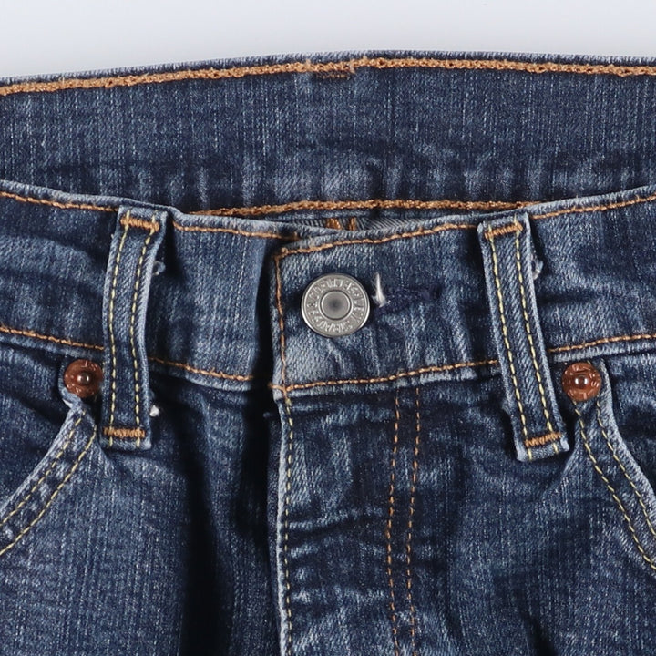 Levi's 505 tapered denim pants for men, size w37 cotton navy blue type Vintage Second Hand