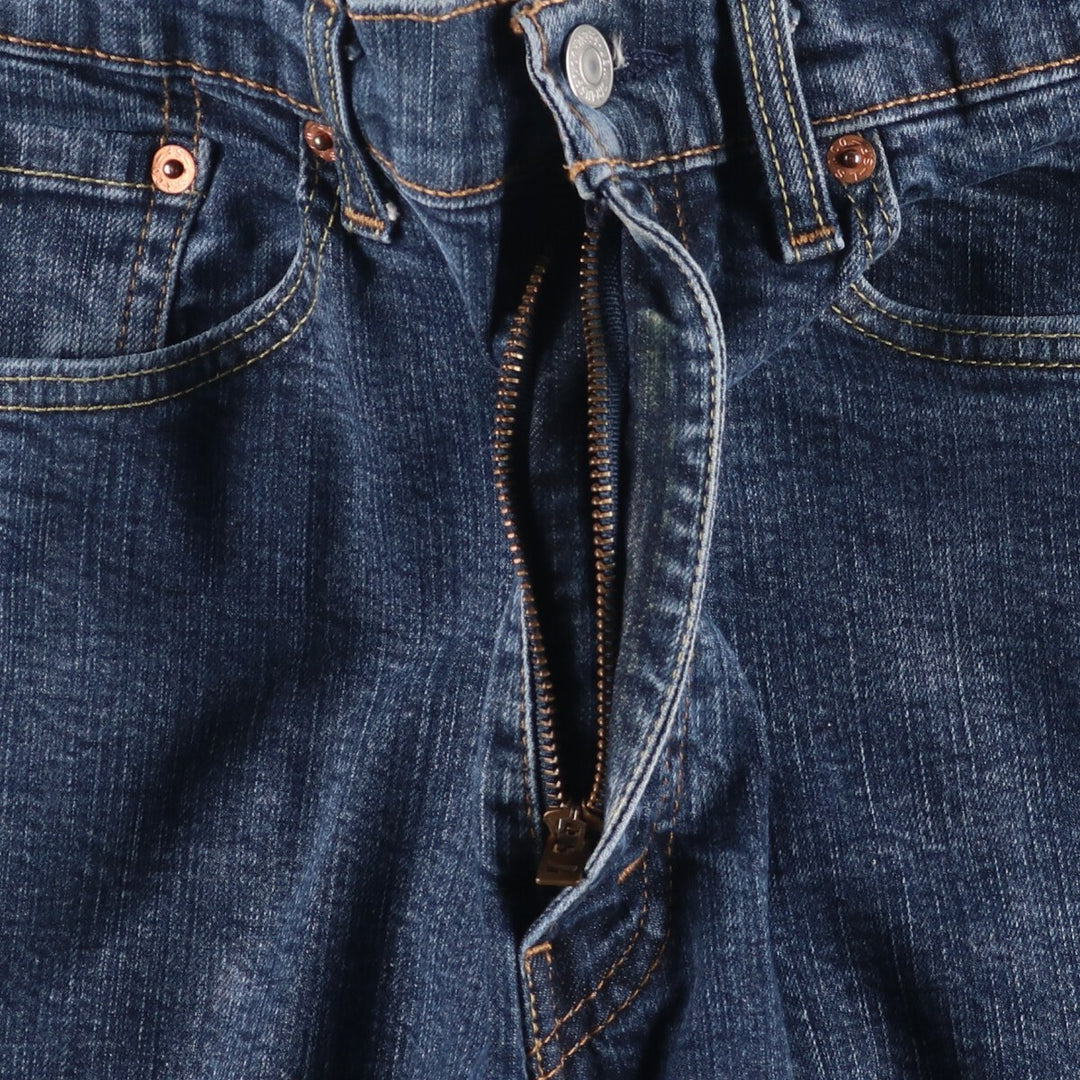 Levi's 505 tapered denim pants for men, size w37 cotton navy blue type Vintage Second Hand
