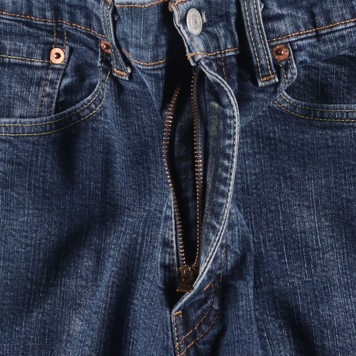 Levi's 505 tapered denim pants for men, size w37 cotton navy blue type Vintage Second Hand