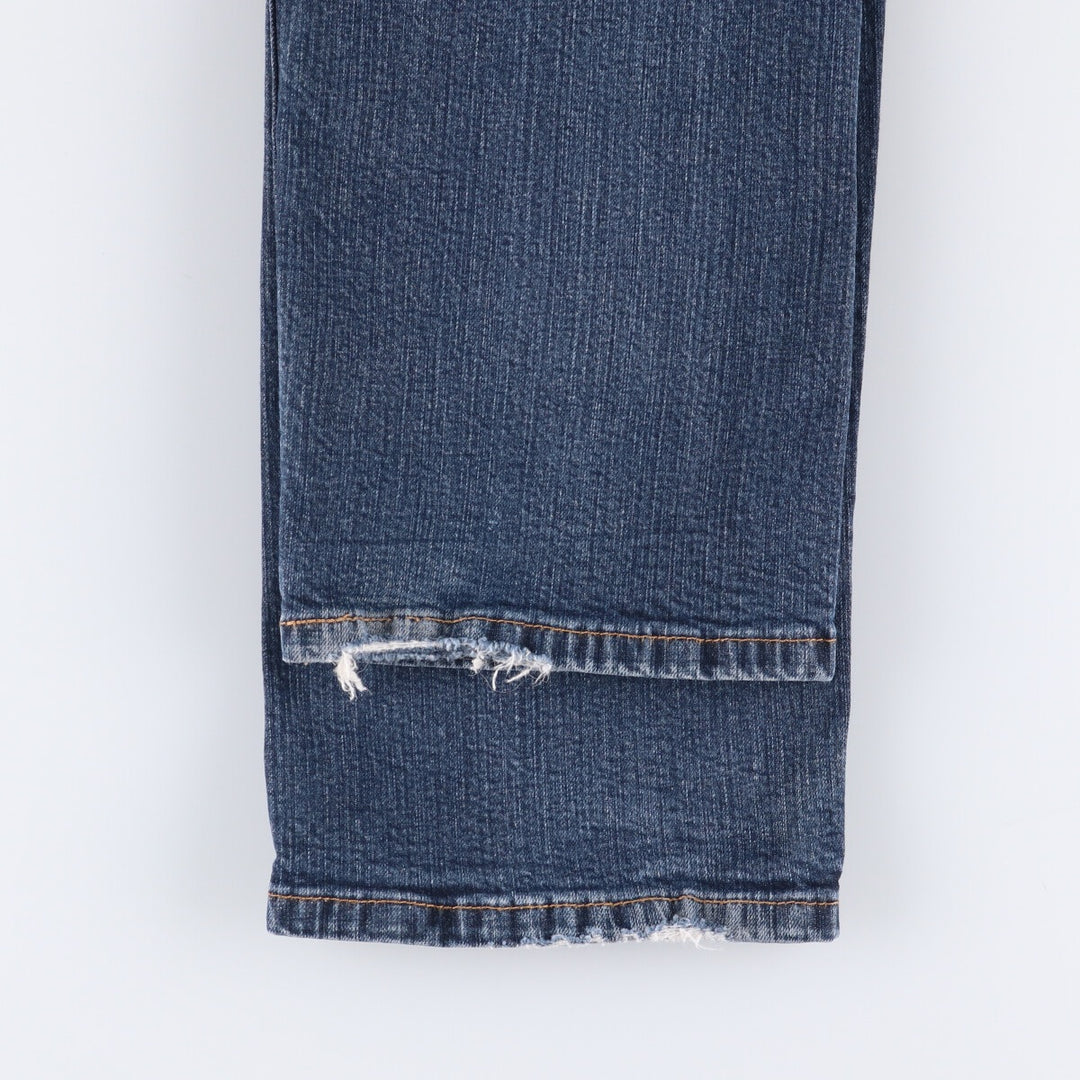Levi's 505 tapered denim pants for men, size w37 cotton navy blue type Vintage Second Hand