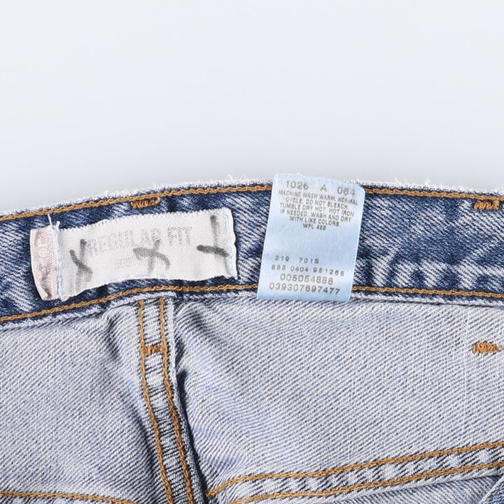 Levi's 505 REGULAR FIT tapered denim pants for men, size w37 cotton blue type Vintage Second Hand