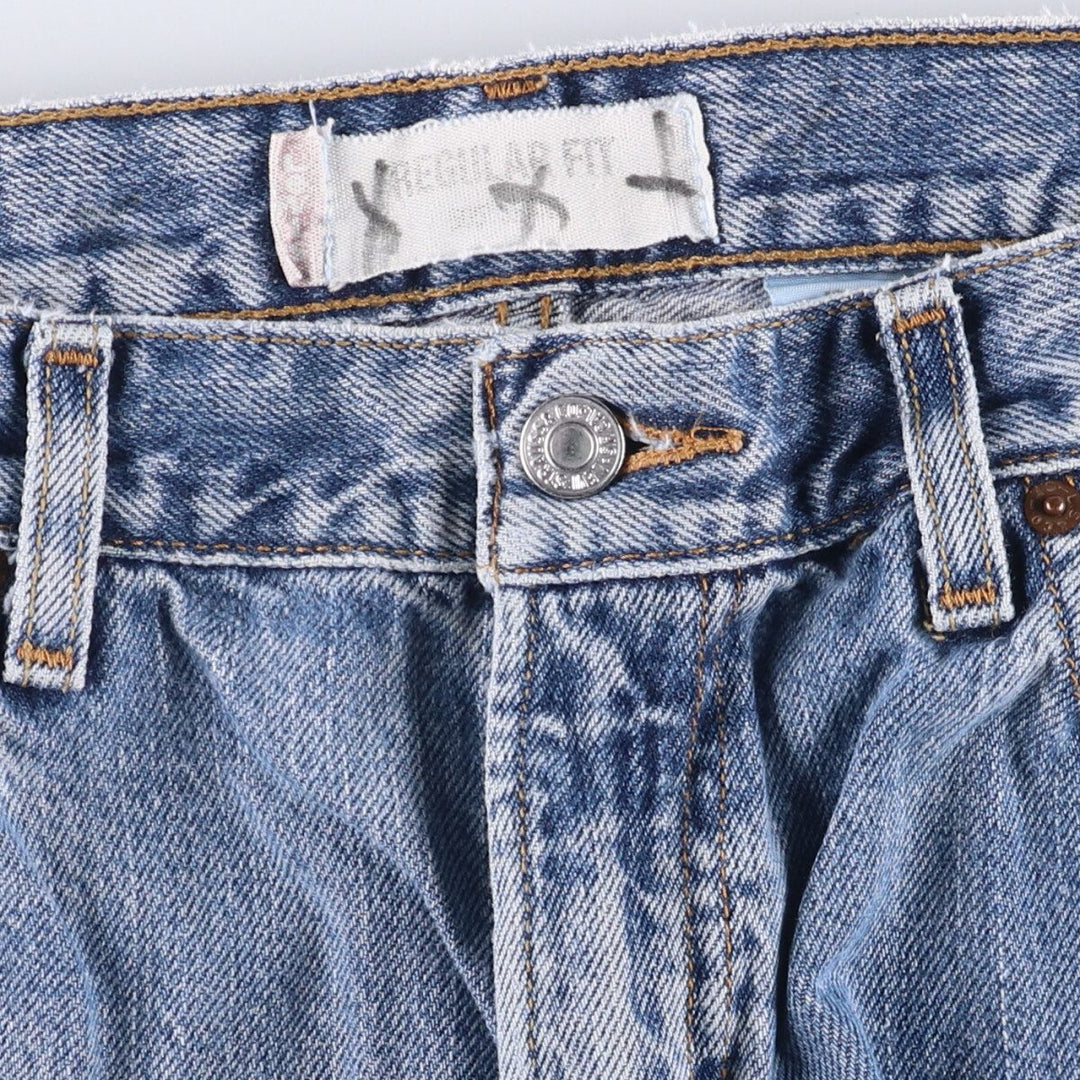 Levi's 505 REGULAR FIT tapered denim pants for men, size w37 cotton blue type Vintage Second Hand
