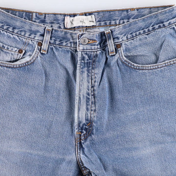 Levi's 505 REGULAR FIT tapered denim pants for men, size w37 cotton blue type Vintage Second Hand