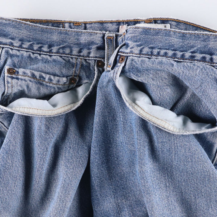 Levi's 505 REGULAR FIT tapered denim pants for men, size w37 cotton blue type Vintage Second Hand