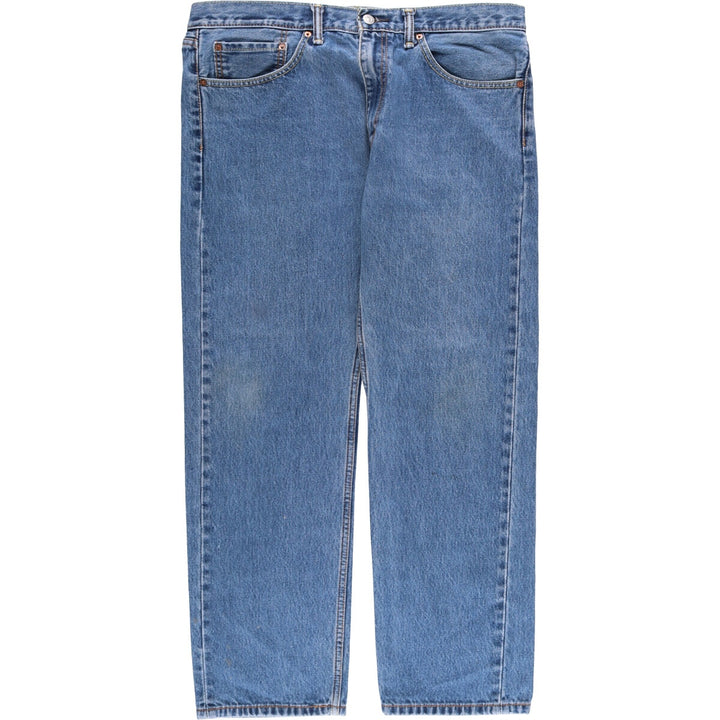 Levi's 505 tapered denim pants for men, size w38 cotton blue type Vintage Second Hand