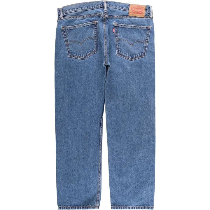 Levi's 505 tapered denim pants for men, size w38 cotton blue type Vintage Second Hand