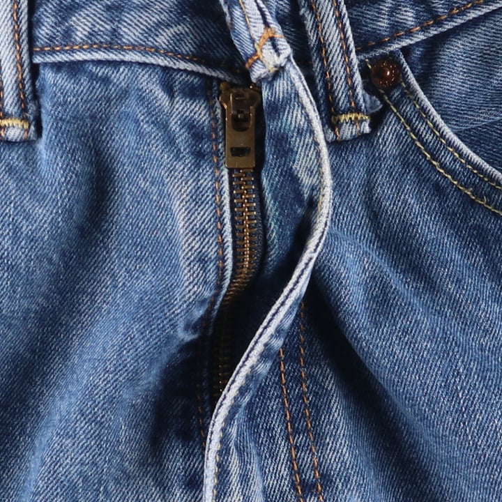 Levi's 505 tapered denim pants for men, size w38 cotton blue type Vintage Second Hand