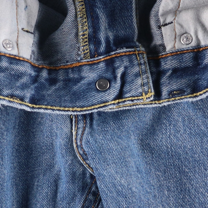 Levi's 505 tapered denim pants for men, size w38 cotton blue type Vintage Second Hand