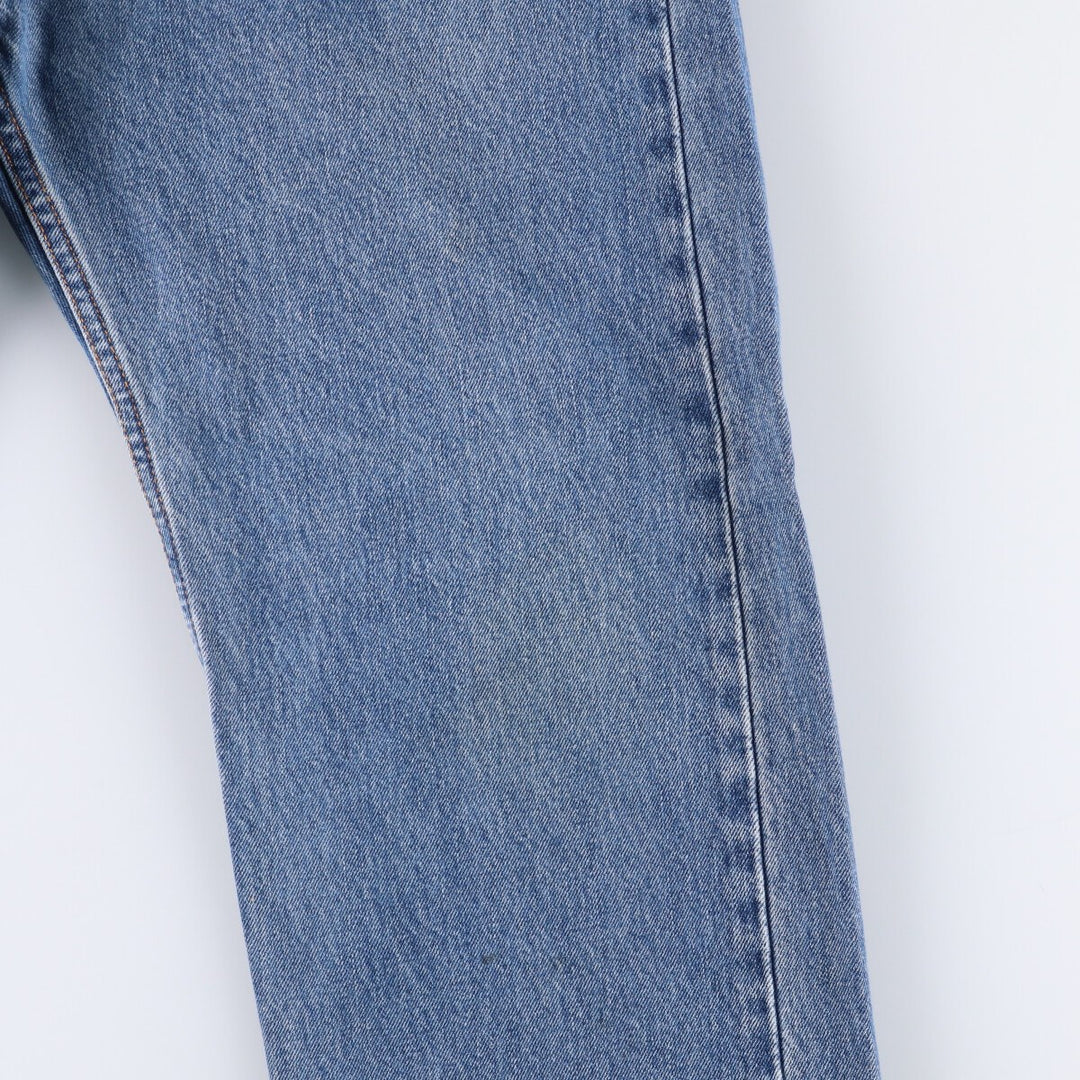 Levi's 505 tapered denim pants for men, size w38 cotton blue type Vintage Second Hand