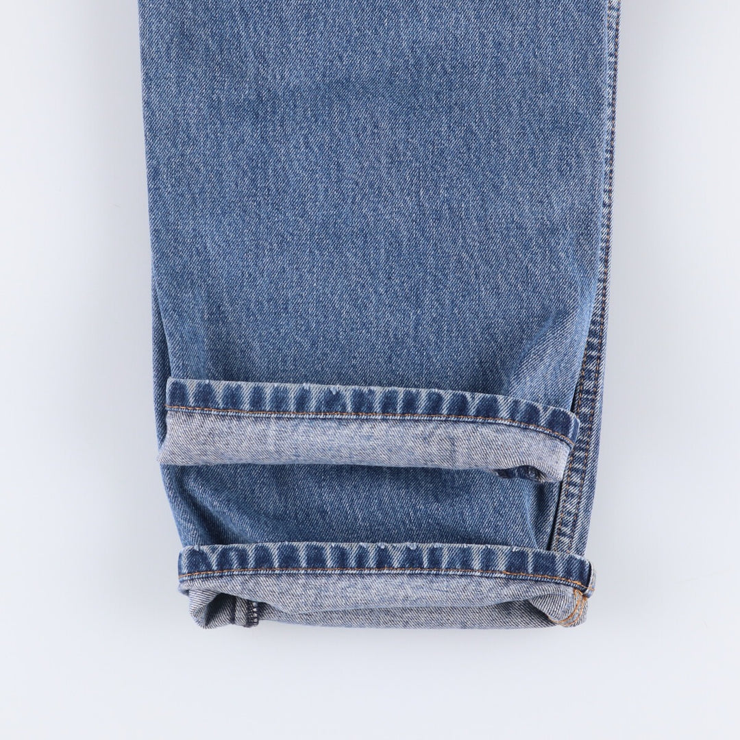 Levi's 505 tapered denim pants for men, size w38 cotton blue type Vintage Second Hand