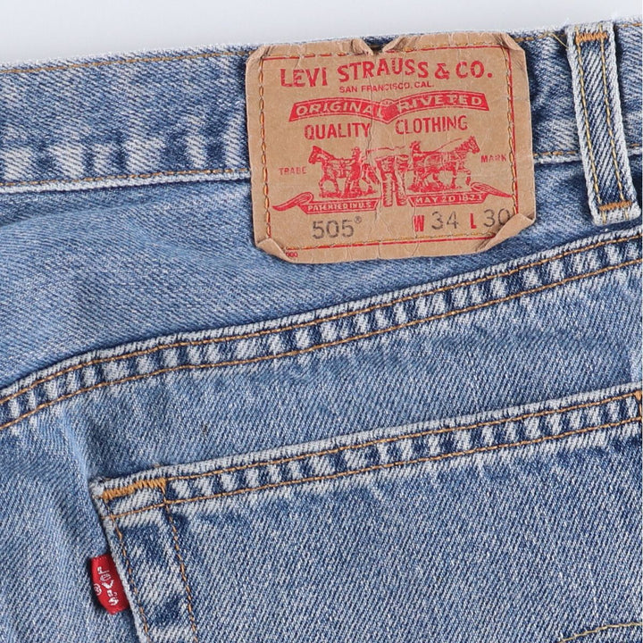 2000'S Levi's 505 Regular Fit Tapered Denim Pants, Made in Canada, Men's Size 35 cotton blue type Vintage Second Hand