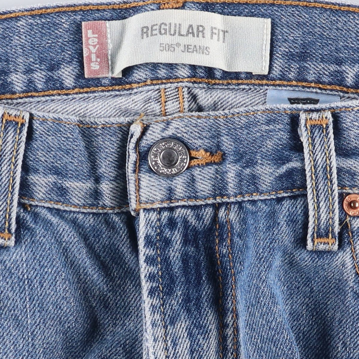 2000'S Levi's 505 Regular Fit Tapered Denim Pants, Made in Canada, Men's Size 35 cotton blue type Vintage Second Hand