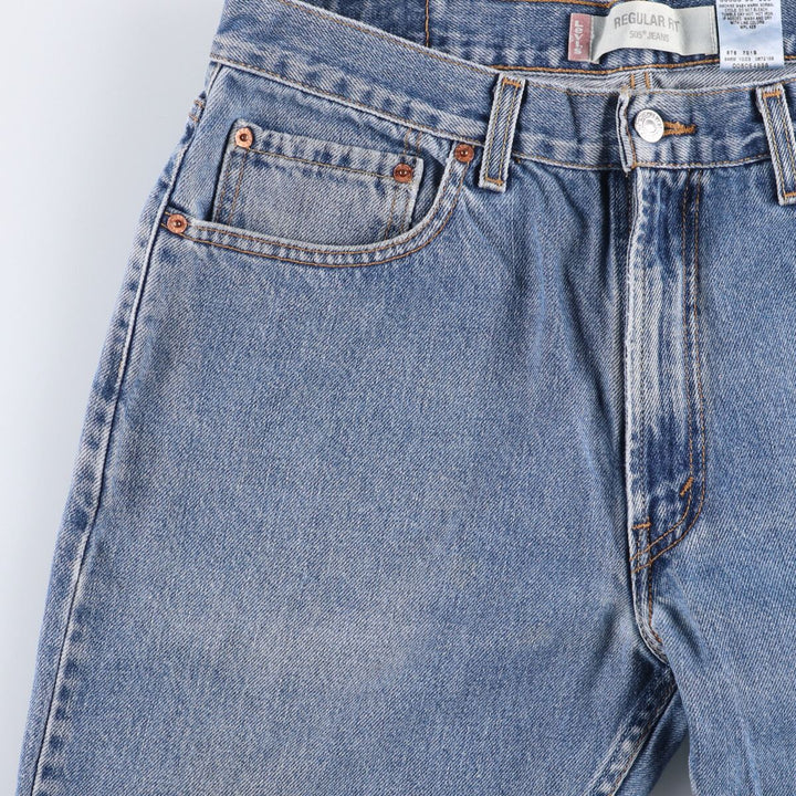 2000'S Levi's 505 Regular Fit Tapered Denim Pants, Made in Canada, Men's Size 35 cotton blue type Vintage Second Hand