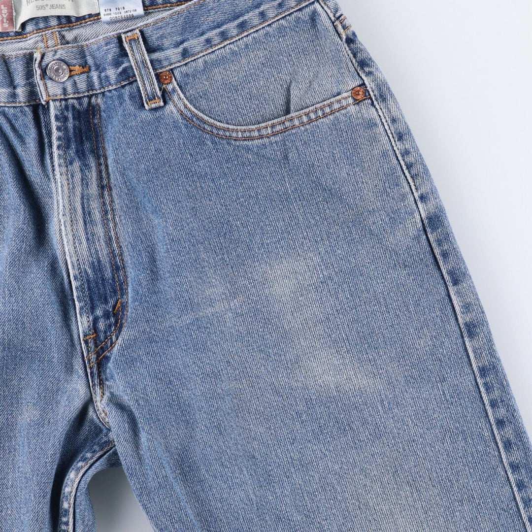 2000'S Levi's 505 Regular Fit Tapered Denim Pants, Made in Canada, Men's Size 35 cotton blue type Vintage Second Hand