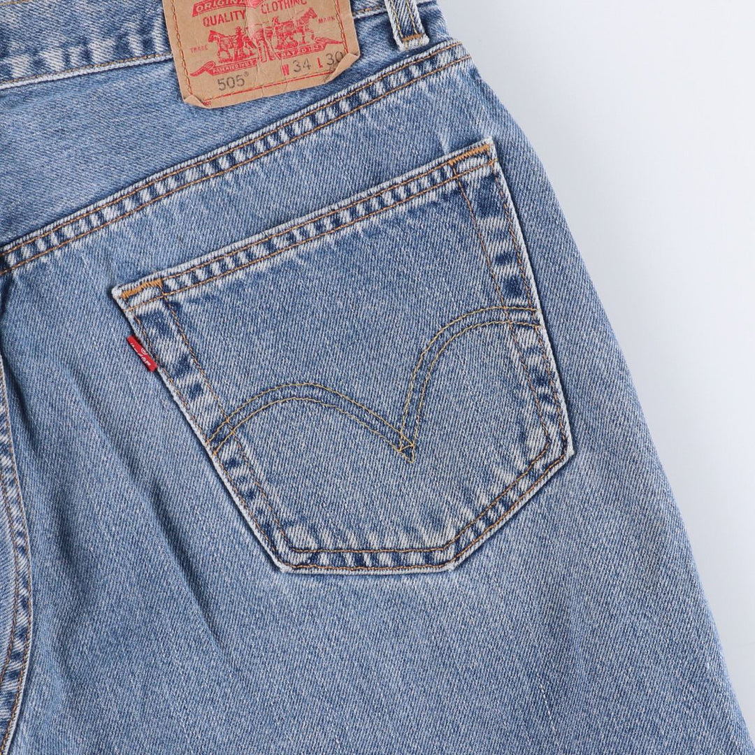 2000'S Levi's 505 Regular Fit Tapered Denim Pants, Made in Canada, Men's Size 35 cotton blue type Vintage Second Hand
