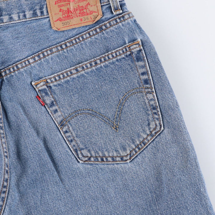 2000'S Levi's 505 Regular Fit Tapered Denim Pants, Made in Canada, Men's Size 35 cotton blue type Vintage Second Hand