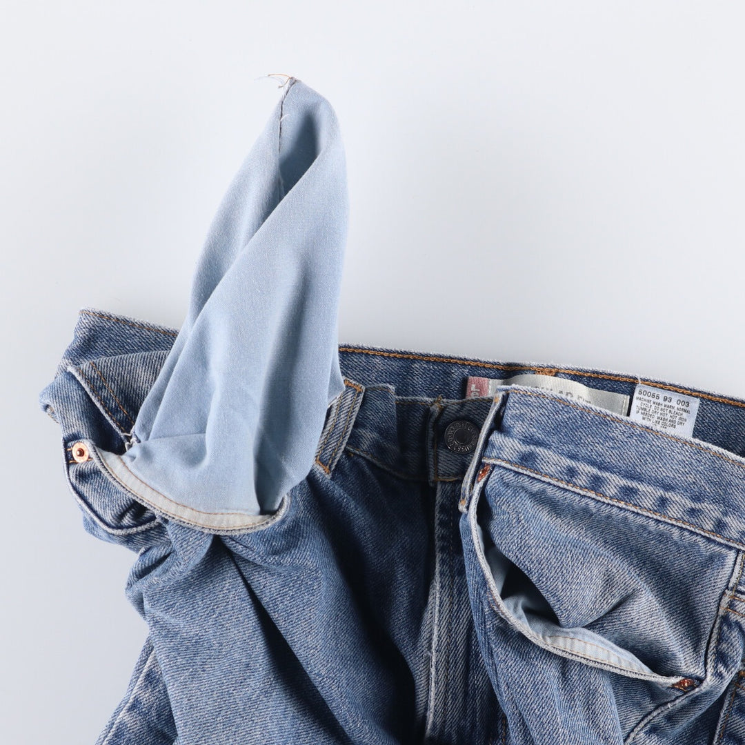 2000'S Levi's 505 Regular Fit Tapered Denim Pants, Made in Canada, Men's Size 35 cotton blue type Vintage Second Hand