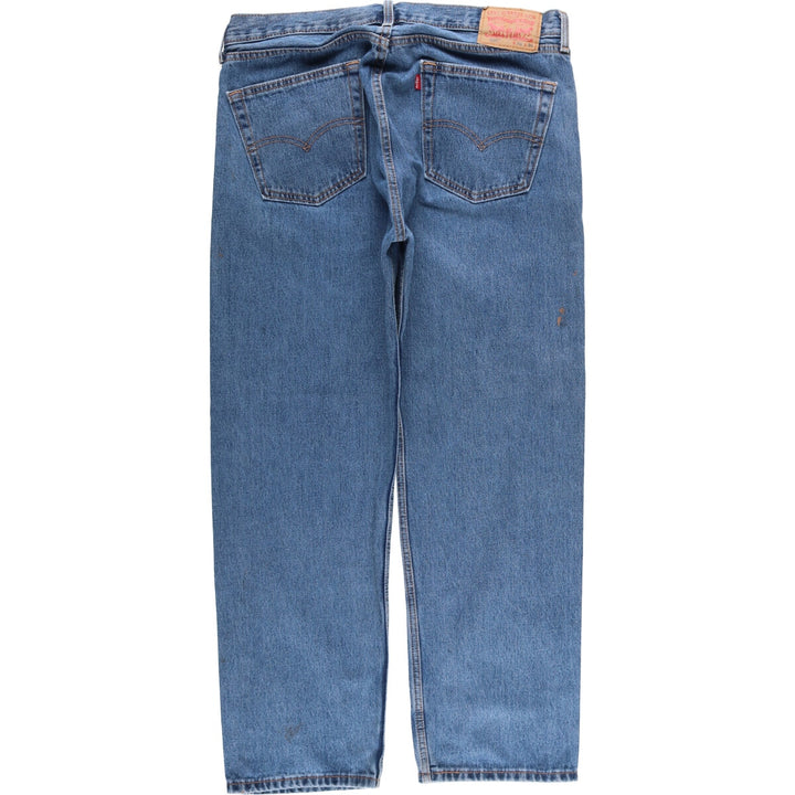 Levi's 505 tapered denim pants for men, equivalent to w35 cotton blue type Vintage Second Hand