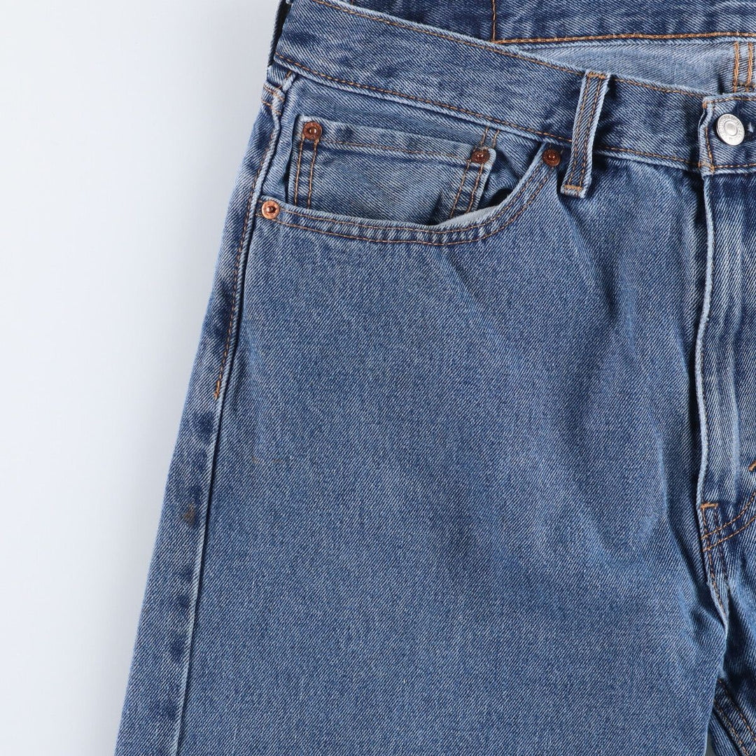 Levi's 505 tapered denim pants for men, equivalent to w35 cotton blue type Vintage Second Hand